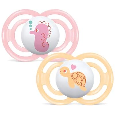 MAM Perfect Confezione Doppia Succhietto 16+ Mesi (Set da 2), Ciuccio 16 36 mesi silicone per un sano sviluppo orale, Kit da 2 accessori neonato con porta ciuccio sterilizzatore, Rosa/Giallo MAM Perfect Confezione Doppia Succhietto 16+ Mesi (Set da 2), Ciuccio 16 36 mesi silicone per un sano sviluppo orale, Kit da 2 accessori neonato con porta ciuccio sterilizzatore, Rosa/Giallo
