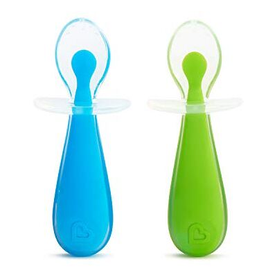 Munchkin 2 Pack Cucchiai Allenamento Silicone Bebè Munchkin 2 Pack Cucchiai Allenamento Silicone Bebè