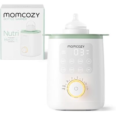 momcozy MW02 Nutri Scaldabiberon Elettrico Veloce 9-in-1 a Bagnomaria Riscaldamento a Bagnomaria, Ideale in Cameretta per Scaldare Rapidamente Latte e Pappe del Neonato momcozy MW02 Nutri Scaldabiberon Elettrico Veloce 9-in-1 a Bagnomaria Riscaldamento a Bagnomaria, Ideale in Cameretta per Scaldare Rapidamente Latte e Pappe del Neonato