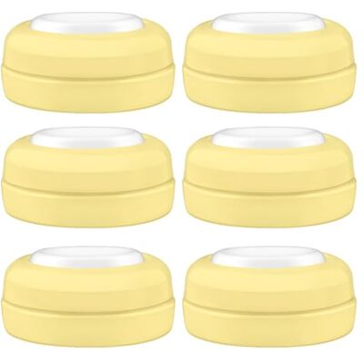 Maymom Tappi a Vite con Disco di Tenuta Scrivibile Compatibili con Biberon Avent e a Bocca Larga, Set da 6 Pezzi Giallo Maymom Tappi a Vite con Disco di Tenuta Scrivibile Compatibili con Biberon Avent e a Bocca Larga, Set da 6 Pezzi Giallo