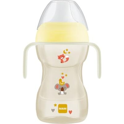 Bicchiere per bebé MAM Night con manico luminoso e antiscivolo BPA Libero 270ml - Bicchiere per bebé Bicchiere per bebé MAM Night con manico luminoso e antiscivolo BPA Libero 270ml - Bicchiere per bebé