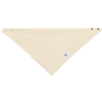 Lässig Baby Kids Muslin GOTS Certified Gauze Triangle Bib in cotone con bottone a pressione a doppio strato/Bandana Lässig Baby Kids Muslin GOTS Certified Gauze Triangle Bib in cotone con bottone a pressione a doppio strato/Bandana