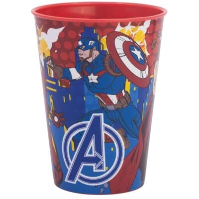 CARTOON Bicchiere per bambini in plastica riutilizzabile 260 ml BPA Free (Avengers 1) CARTOON Bicchiere per bambini in plastica riutilizzabile 260 ml BPA Free (Avengers 1)