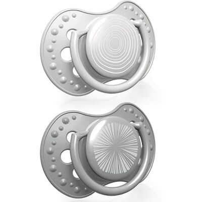 Set di succhietti Lovi grigio 0-3 mesi - Ciucci per bimbi Set di succhietti Lovi grigio 0-3 mesi - Ciucci per bimbi