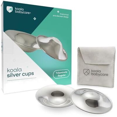 Koala Babycare Coppette Paracapezzoli in Argento Trilaminato Standard Size Aiutano a Prevenire e Lenire le Ragadi al Seno durante l’Allattamento -Dispositivo Medico Classe 1 Koala Babycare Coppette Paracapezzoli in Argento Trilaminato Standard Size Aiutano a Prevenire e Lenire le Ragadi al Seno durante l’Allattamento -Dispositivo Medico Classe 1