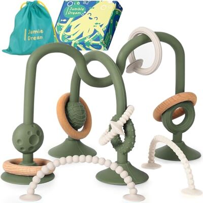 Jumble Dream Jumble Jangle Seggiolone da dentizione per bambini, colore: verde oliva Jumble Dream Jumble Jangle Seggiolone da dentizione per bambini, colore: verde oliva