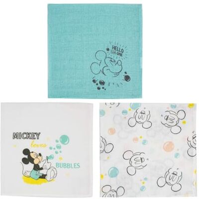Disney Babycalin Set di 3 fasce da 60 x 60 cm Disney Babycalin Set di 3 fasce da 60 x 60 cm