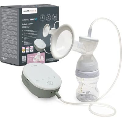 Nuvita 1287CX Materno Smart X Tiratte Elettrico Singolo – Tecnologia a 3 Fasi, 9 Livelli di Intensità, Batteria al Litio Ricaricabile, Biberon Anti-Colica Incluso Nuvita 1287CX Materno Smart X Tiratte Elettrico Singolo – Tecnologia a 3 Fasi, 9 Livelli di Intensità, Batteria al Litio Ricaricabile, Biberon Anti-Colica Incluso