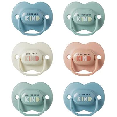 Tommee Tippee Ciucci Anytime, 6-18 Mesi, Confezione da 6, Design Simmetrico Ortodontico, in Silicone Privo di BPA Tommee Tippee Ciucci Anytime, 6-18 Mesi, Confezione da 6, Design Simmetrico Ortodontico, in Silicone Privo di BPA