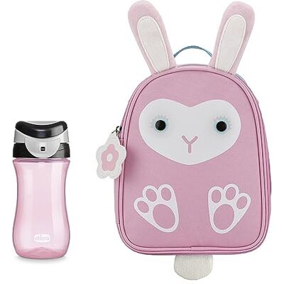Chicco Kit Borsa Termica Coniglio e Tazza Travel Cup, Pratico Kit Composto da Portapappa Termico, Forma Coniglio Rosa e Tazza Travel Cup Rosa, 350 ml, Apertura e Chiusura Ermetica, 2 Anni + Chicco Kit Borsa Termica Coniglio e Tazza Travel Cup, Pratico Kit Composto da Portapappa Termico, Forma Coniglio Rosa e Tazza Travel Cup Rosa, 350 ml, Apertura e Chiusura Ermetica, 2 Anni +