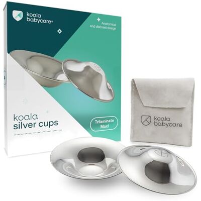 Koala Babycare Coppette Paracapezzoli in Argento Trilaminato Maxi Size Aiutano a Prevenire e Lenire le Ragadi al Seno durante l’Allattamento Dispositivo Medico Classe 1 Koala Babycare Coppette Paracapezzoli in Argento Trilaminato Maxi Size Aiutano a Prevenire e Lenire le Ragadi al Seno durante l’Allattamento Dispositivo Medico Classe 1