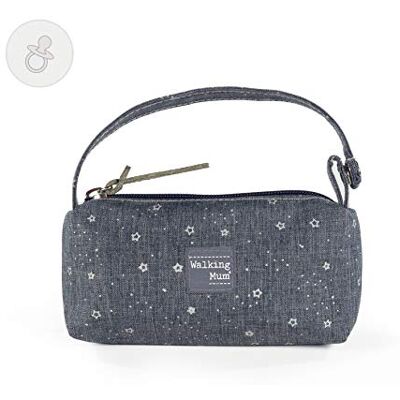 Walking Mum . Porta ciucci e tettarelle per biberon Baby Dreamer Maniglia a mano con clip per appendere al passeggino o alla borsa per cestino, misure 10 x 8 x 2 cm, blu Jeans, Walking Mum . Porta ciucci e tettarelle per biberon Baby Dreamer Maniglia a mano con clip per appendere al passeggino o alla borsa per cestino, misure 10 x 8 x 2 cm, blu Jeans,