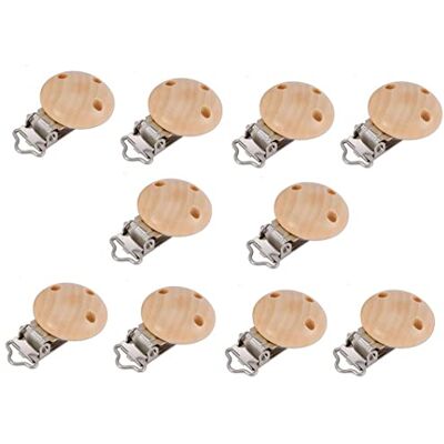 Hitopin 10 Pezzi Clip Ciuccio, Clip Portaciuccio, Porta Ciuccio Legno, Clip Ciuccio Legno, Carino Clip Porta Ciuccio, Kit Portaciuccio Fai Da Te Hitopin 10 Pezzi Clip Ciuccio, Clip Portaciuccio, Porta Ciuccio Legno, Clip Ciuccio Legno, Carino Clip Porta Ciuccio, Kit Portaciuccio Fai Da Te
