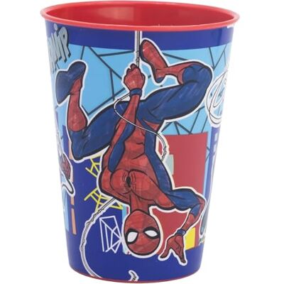 CARTOON Bicchiere per bambini in plastica riutilizzabile 260 ml BPA Free (Spiderman (1)) CARTOON Bicchiere per bambini in plastica riutilizzabile 260 ml BPA Free (Spiderman (1))