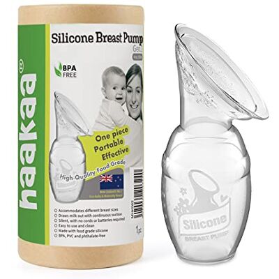 haakaa Tiralatte in Silicone Gen.1 per l'Allattamento, 100 ml Per estrarre il latte e raccogliere il latte che fuoriesce naturalmente. haakaa Tiralatte in Silicone Gen.1 per l'Allattamento, 100 ml Per estrarre il latte e raccogliere il latte che fuoriesce naturalmente.