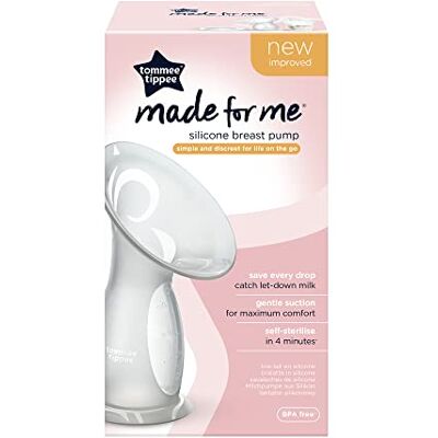 Tommee Tippee Tiralatte Manuale in Silicone, Salvalatte e Contenitore per la Raccolta del Latte Materno, Con Coperchio per la Sterilizzazione, 100 ml Tommee Tippee Tiralatte Manuale in Silicone, Salvalatte e Contenitore per la Raccolta del Latte Materno, Con Coperchio per la Sterilizzazione, 100 ml
