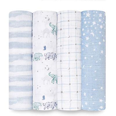 aden + anais Set da 4 fasce avvolgenti Wildlife aden + anais Set da 4 fasce avvolgenti Wildlife