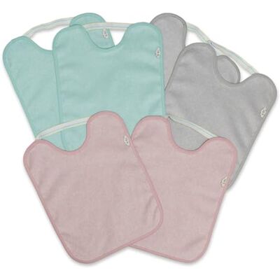 Ti TIN Pack 5+1 Bavaglini Assorbenti con Elastico per Asilo Spugna di Cotone Extra Morbida Certificata OEKO-TEX Oltre 12 Mesi Ti TIN Pack 5+1 Bavaglini Assorbenti con Elastico per Asilo Spugna di Cotone Extra Morbida Certificata OEKO-TEX Oltre 12 Mesi