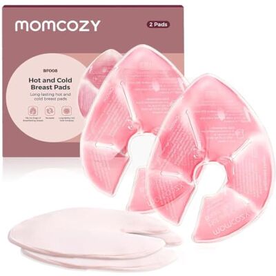 momcozy Impacchi Caldo Freddo Seno Formato Grande 2 Pezzi con Fodere Design Extra Large in Gel Flessibile Senza BPA/BPS con 2 Fodere, Ideale per Terapia Caldo e Freddo al Seno momcozy Impacchi Caldo Freddo Seno Formato Grande 2 Pezzi con Fodere Design Extra Large in Gel Flessibile Senza BPA/BPS con 2 Fodere, Ideale per Terapia Caldo e Freddo al Seno