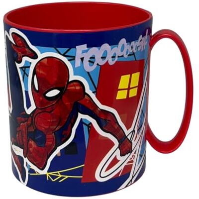 CARTOON Tazza in plastica riutilizzabile adatta al microonde BPA Free capacità 350 ml tazza per bambini (Spiderman) CARTOON Tazza in plastica riutilizzabile adatta al microonde BPA Free capacità 350 ml tazza per bambini (Spiderman)