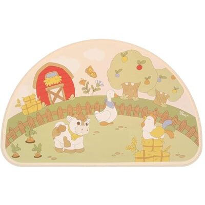 THUN Tovaglietta in silicone silicone Collezione Baby Dolce Fattoria 47 x 30 cm THUN Tovaglietta in silicone silicone Collezione Baby Dolce Fattoria 47 x 30 cm