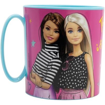 CARTOON Tazza in plastica riutilizzabile adatta al microonde BPA Free capacità 350 ml tazza per bambini (Barbie) CARTOON Tazza in plastica riutilizzabile adatta al microonde BPA Free capacità 350 ml tazza per bambini (Barbie)
