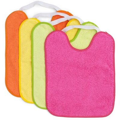 Ti TIN Confezione Da 4 Bavaglini Impermeabili con Chiusura Elastica 90% Cotone 10% Poliestere con Federa in Plastica Confezione Da 4 Bavaglini Per Bambini Di 1 Anno 24x31 cm Ti TIN Confezione Da 4 Bavaglini Impermeabili con Chiusura Elastica 90% Cotone 10% Poliestere con Federa in Plastica Confezione Da 4 Bavaglini Per Bambini Di 1 Anno 24x31 cm
