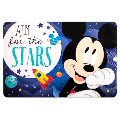 Lulabi Disney Mickey Cosmo Set 12 Tovagliette in Polipropilene – 45x30cm, Colore Blu, Prodotto con Licenza Originale Lulabi Disney Mickey Cosmo Set 12 Tovagliette in Polipropilene – 45x30cm, Colore Blu, Prodotto con Licenza Originale