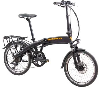 F.lli Schiano Galaxy 20" E-Bike, Bicicletta Elettrica Pieghevole per Adulti con Motore 250W e Batteria al Litio 36V 10.4Ah estraibile, Display LCD, 9 Velocità