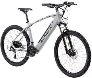 F.lli Schiano E- Jupiter, Bicicletta elettrica Unisex Adulto, Grigio, 27.5''