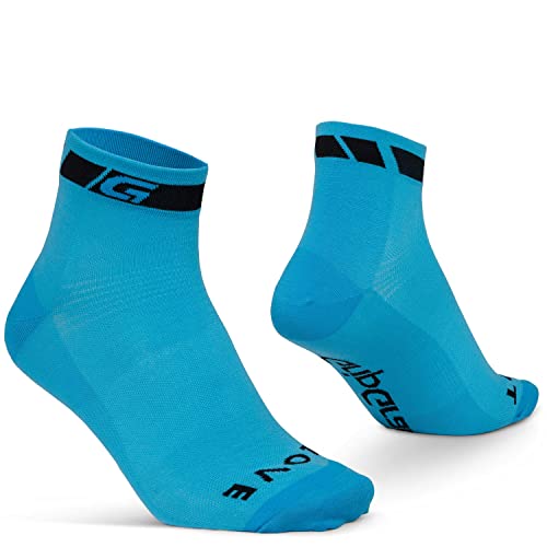 GripGrab Calzini Corti Estivi da Ciclismo Uomo Donna Sportivi Bicicletta da Corsa MTB Gravel, Unisex-Adulto, Blu 1 Paio, M (41-44)