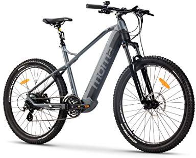 Moma Bicicletta MTB Elettrica VAE, EMTB 27.5", Alluminio, SHIMANO ALTUS 24v, Sospensioni Avanti, Freni a Disco idraulico, Batteria integrata Litio 48V 3Ah