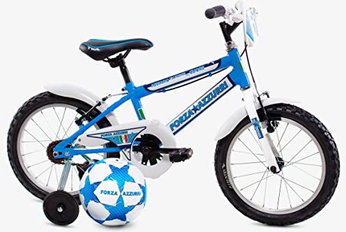 Forza Azzurri MTB 16", Mountain Bike Bambino, Azzurro/Bianco