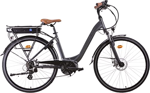 i-Bike , Urban 600, Bicicletta Elettrica a Pedalata Assistita Unisex adulto, Grigio antracite, Unica