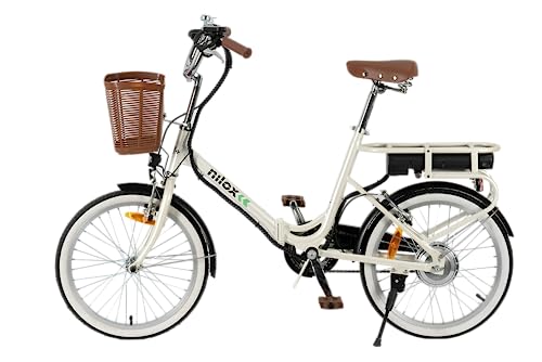 Nilox E-Bike , Bici Elettrica Pieghevole con Pedalata Assistita, 40 Km di Autonomia, Fino a 25 km/h, Brushless High Speed 250 W, Batteria al Litio 36 V 7.5 Ah, Ruote da 20", Sella Ergonomica