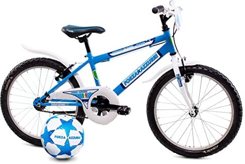 Forza Azzurri MTB 20", Mountain Bike Bambino, Azzurro/Bianco