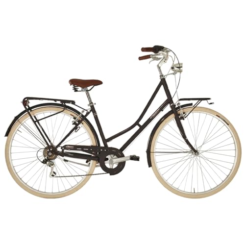 Alpina Bike , Bicicletta Donna Viaggio, Nero, 28", Acciaio