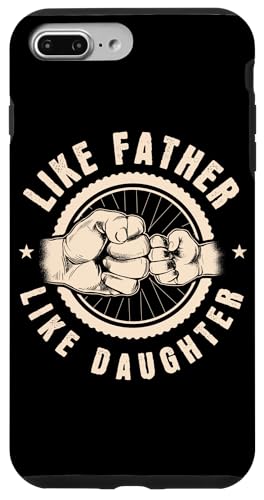 Father & Daughter Bike Riding Bicyclist Design Custodia per iPhone 7 Plus/8 Plus Come Padre Come Figlia Bicicletta Equitazione In Bicicletta
