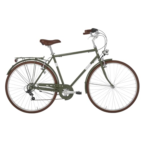 Alpina Bike Bicicletta CONDOR uomo, 28" e telaio in acciaio 54 cm Verde Militare