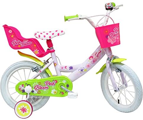 Denver Pink Bloom Bicicletta per bambina, Lilla, Verde, Misura 16