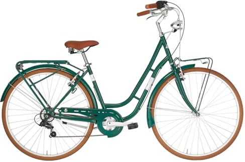 ALPINA Bike, Bicicletta Donna America, Verde Smeraldo, 28", Acciaio