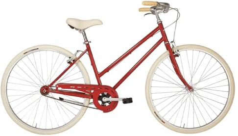 ALPINA Bike Bicicletta Donna 1v L'EGO, Rosso, 28", Acciaio