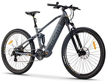 Moma Bicicletta MTB Elettrica VAE, EMTB 29", Alluminio, SHIMANO ALTUS 24v, Doppie sospensioni, Freni a Disco idraulico Batteria integrata Litio 48V 3Ah