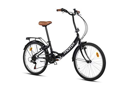 Moma Bicicletta Pieghevole, TOP CLASS 24", Alluminio, SHIMANO 6V, Sella Comfort