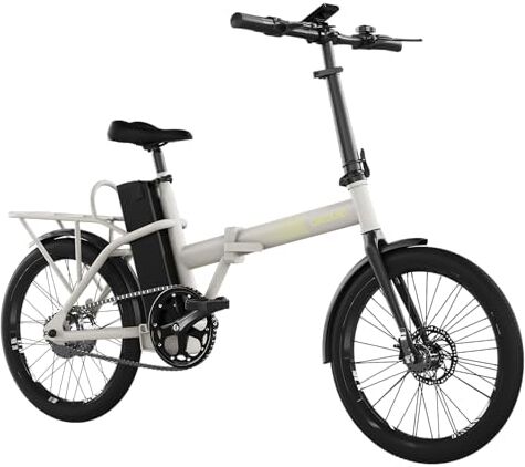 Cecotec Bicicletta Elettrica Pieghevole Folding. Autonomia di 35 km, Batteria da 270 Wh, Doppio Freno a Disco, Ruote da 20", Cambio Shimano, Display, Telaio in Acciaio Hi-Ten.