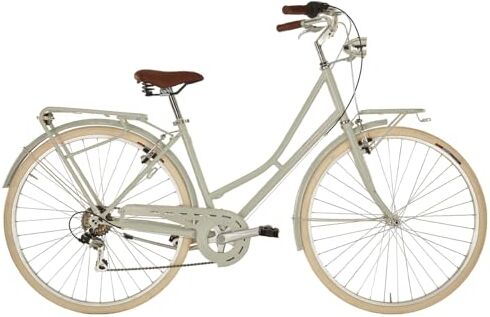 Alpina Bike , Bicicletta Donna Viaggio, Grigio Ghiaia, 28", Acciaio