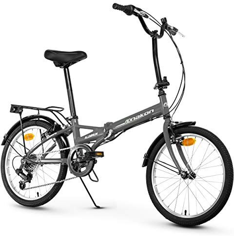 Anakon Folding Sport, Bicicletta Unisex-Adulto, Grigia