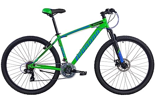 Legnano Cortina, MTB 27.5 Pollici Uomo, Verde, Blu e Nero, 49