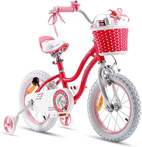 RoyalBaby , Bicicletta per Bambini, Rosa, 18 Pollici