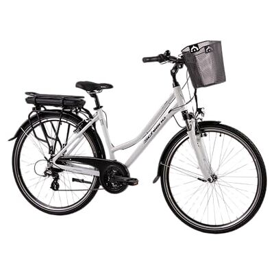 F.lli Schiano E-Ride, Bici Elettrica da Trekking 28 Inches per Adulti, 36V 10.4Ah Batteria Rimovibile, Motore 250W 40Nm, Trekking Ebike, Bianco F.lli Schiano E-Ride, Bici Elettrica da Trekking 28 Inches per Adulti, 36V 10.4Ah Batteria Rimovibile, Motore 250W 40Nm, Trekking Ebike, Bianco
